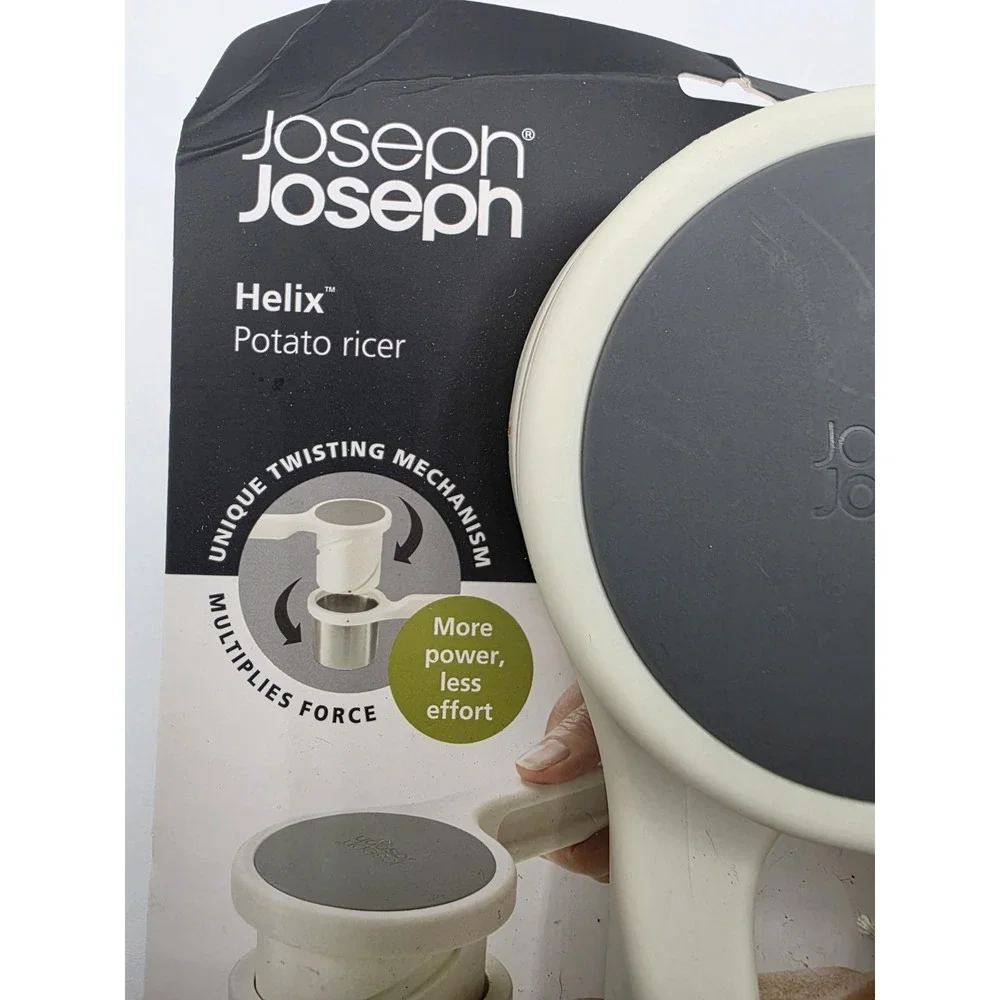 Joseph Joseph Helix Potato Ricer Masher Ergonomic Twist-Action Hand Manual Stain